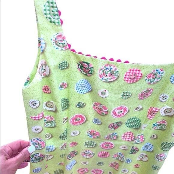 SHARON Young vintage floral button print shift dress size 8 - Picture 6 of 10